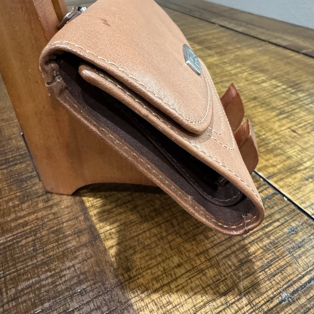 Fossil Hanover Leather Wallet Trifold Brown Cards Coins Money Snap Zipper‎ - Picture 7 of 16